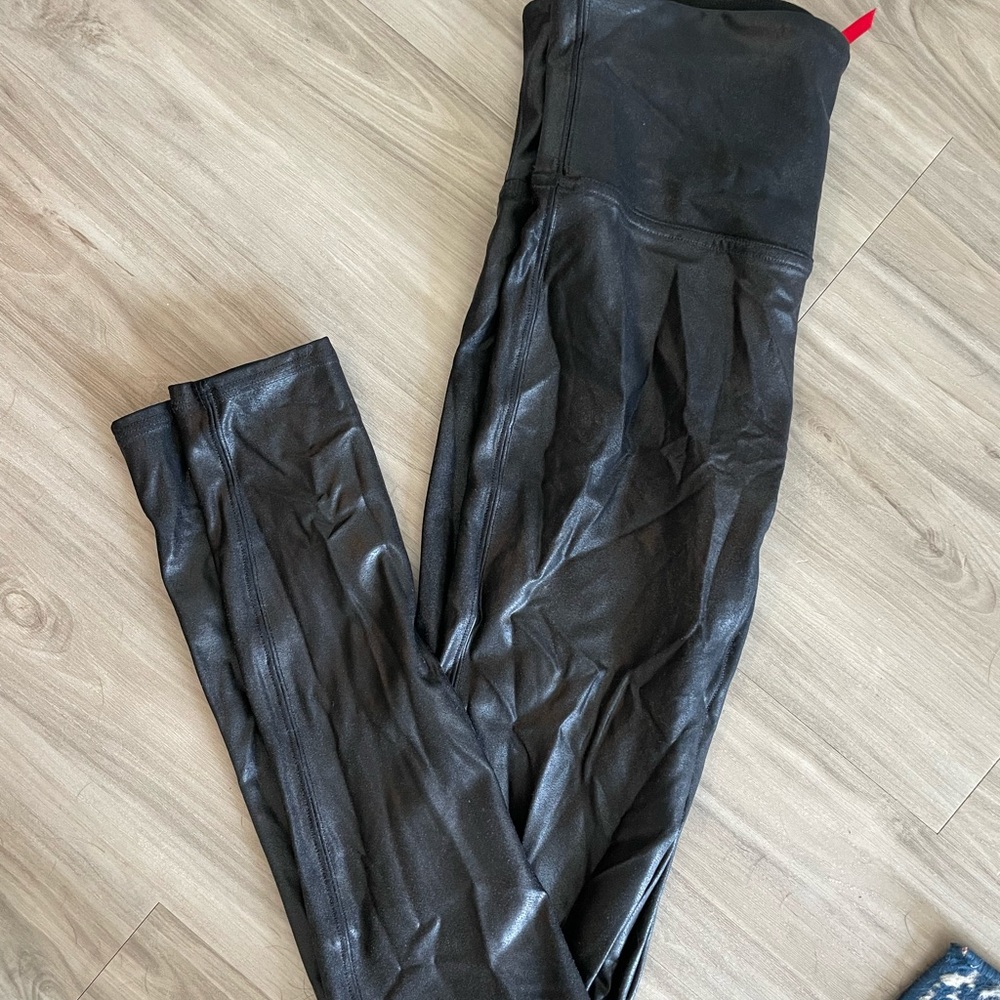 Spanx Faux Leather Tights